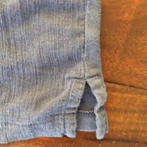 Loft | mauve colored t-shirt with embroidered floral detail short sleeve - Picture 4 of 11